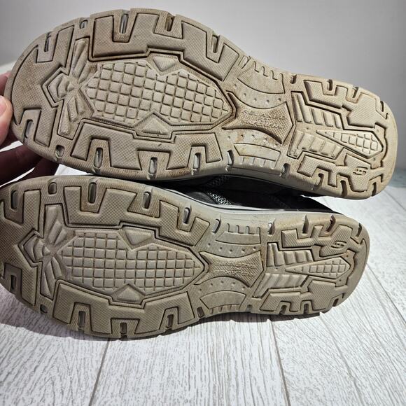 Skechers Relaxed Fit Memory Foam Shoes Men’s Size 12 Dark Gray Comfort Gorpcore - Picture 7 of 10